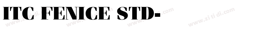 ITC FENICE STD字体转换